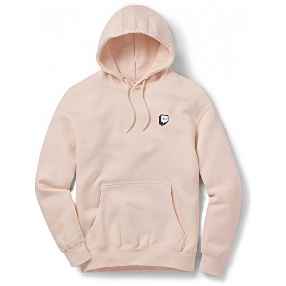 TWITCH Light Pink Hoodie - Unisex L